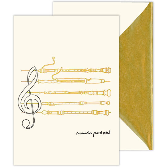 Prague Symphony Folded Note Cards with Inside Imprint
